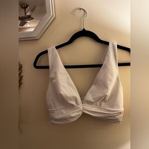 ASOS designs white bikini top/swim suit